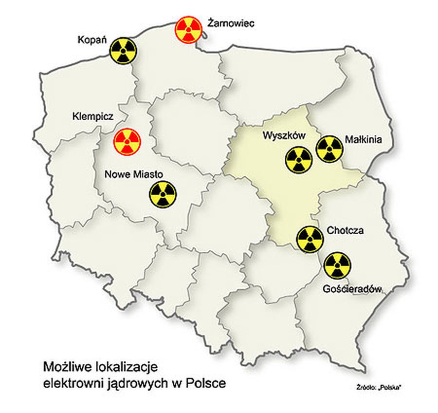 В Польше названо уже 8 мест для размещения АЭС - Энергетика