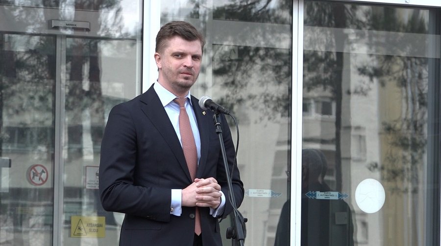 Visagine lankėsi kandidatas į prezidentus Giedrimas Jeglinskas - Rinkimai 2024