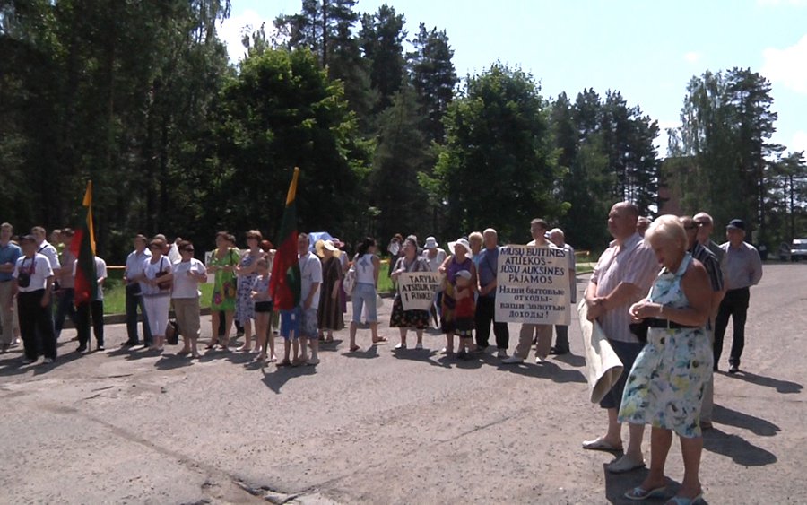 Получен ответ на резолюцию митинговавших висагинцев - В Висагинасе