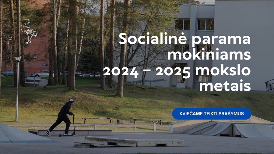 Socialinė parama mokiniams 2024 – 2025 mokslo metais - Visagine