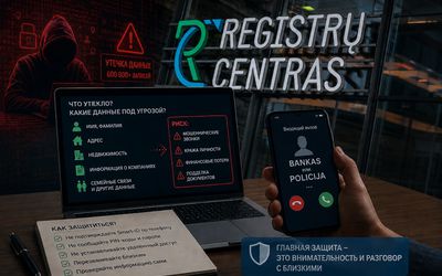 Что важно знать о последствиях утечки данных из Registrų centras - Происшествия и криминал