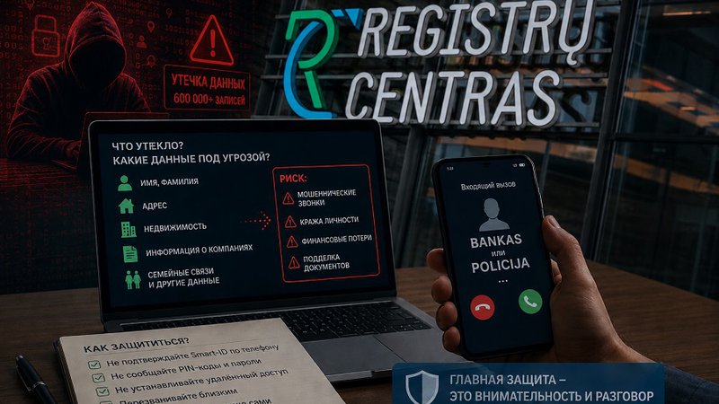 Что важно знать о последствиях утечки данных из Registrų centras - Происшествия и криминал